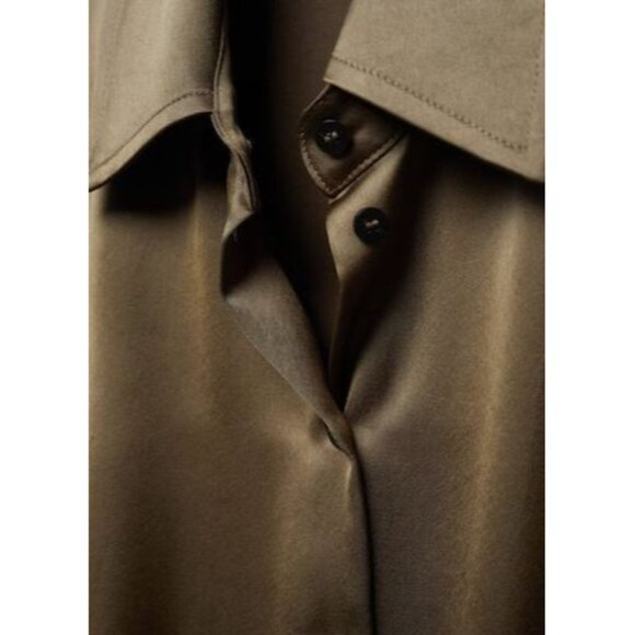 MNG Mango One Piece Suite Kate Size XS Jumpsuit Olive Green Cargo $139 NWT - Picture 16 of 16